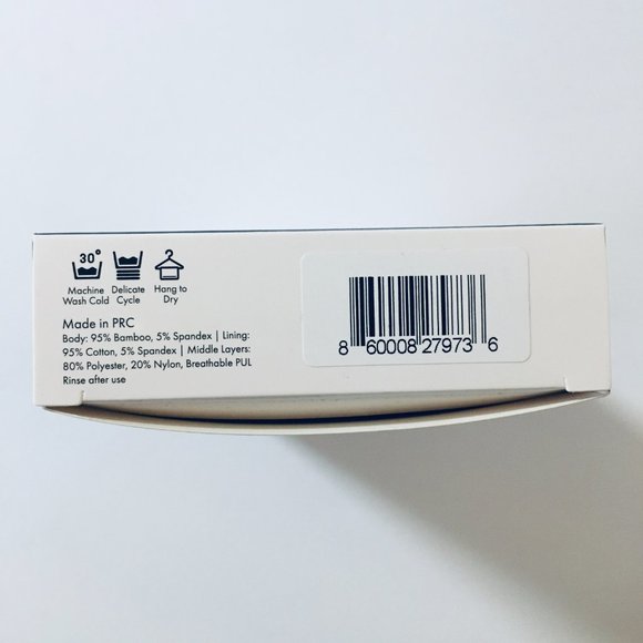 The Her. Inc XL Black Period Panties Maya Machine Washable Women's Underwear - Picture 8 of 16